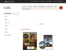 Tablet Screenshot of llcbookstore.com